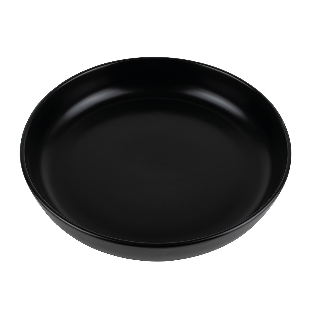 Future plate half-deep 24 cm black