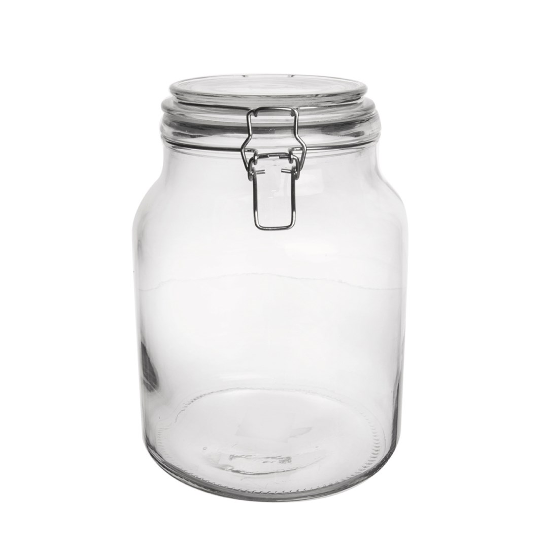 Skleněná dóza Patent 3,4 l čirá