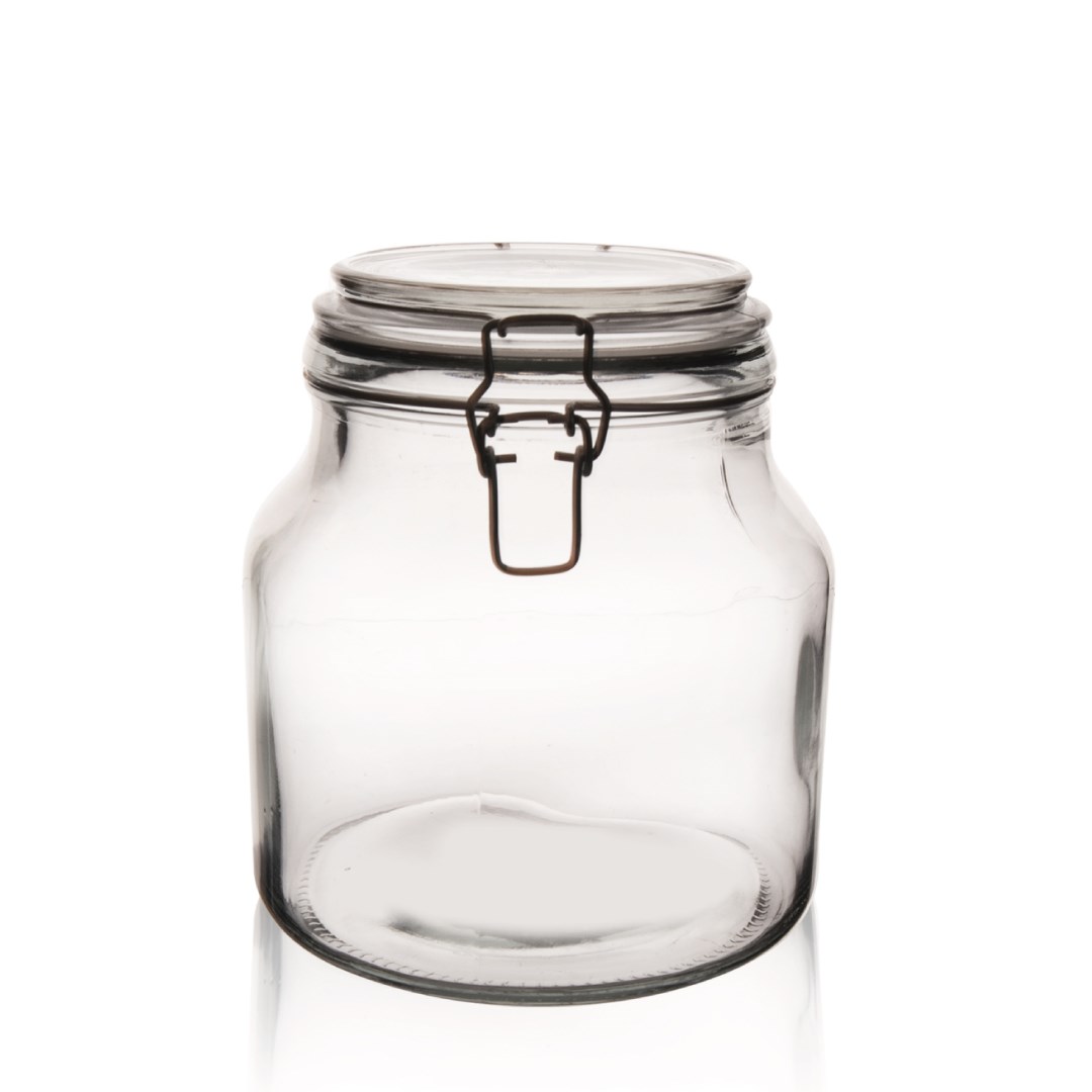 Skleněná dóza Patent 2,4 l čirá