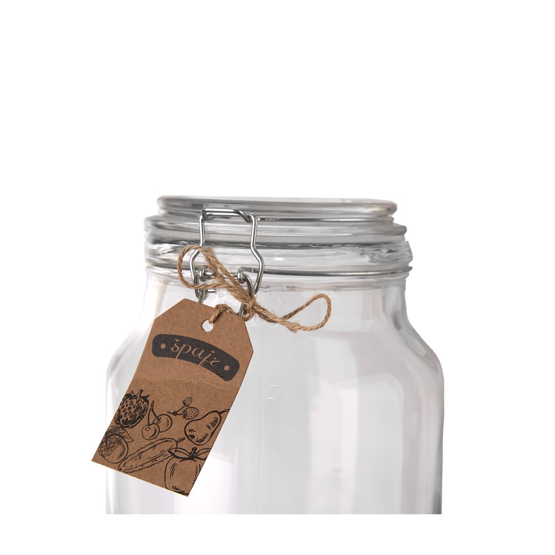 Skleněná dóza Patent 2,4 l čirá