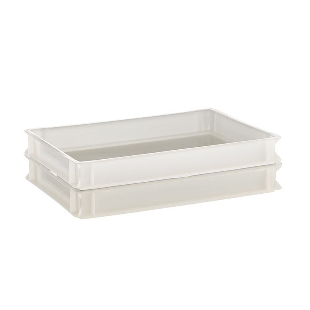 Přepravka na těsto 60x40x7,5 bílá PE