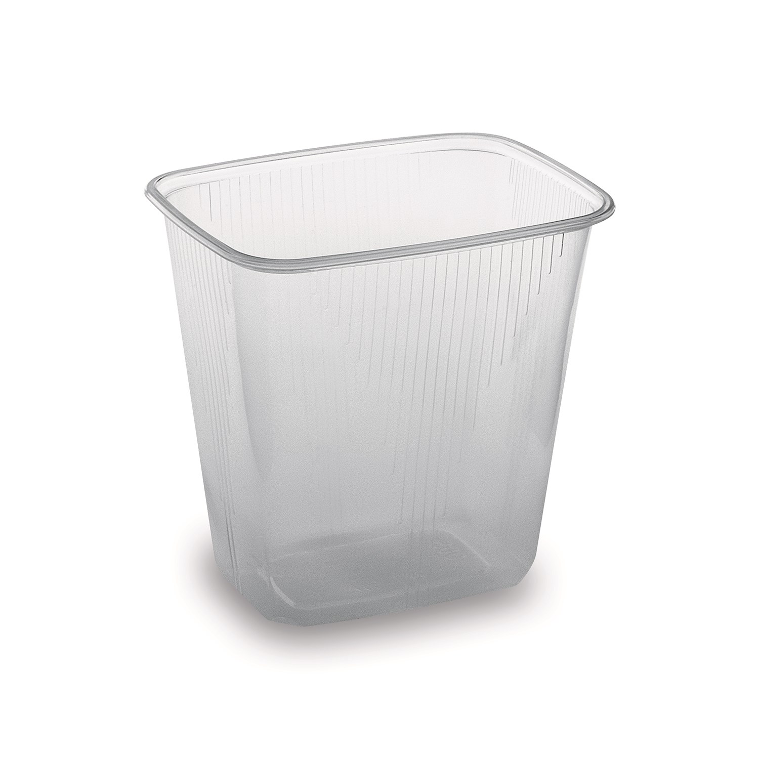 Hranatá průhledná miska 0,5 l, 100 ks, PP