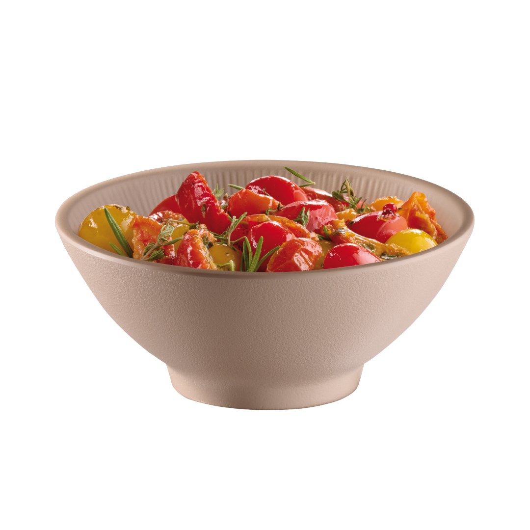 Melaminová miska NERO, průměr 16 cm, výška 6,5 cm, béžová