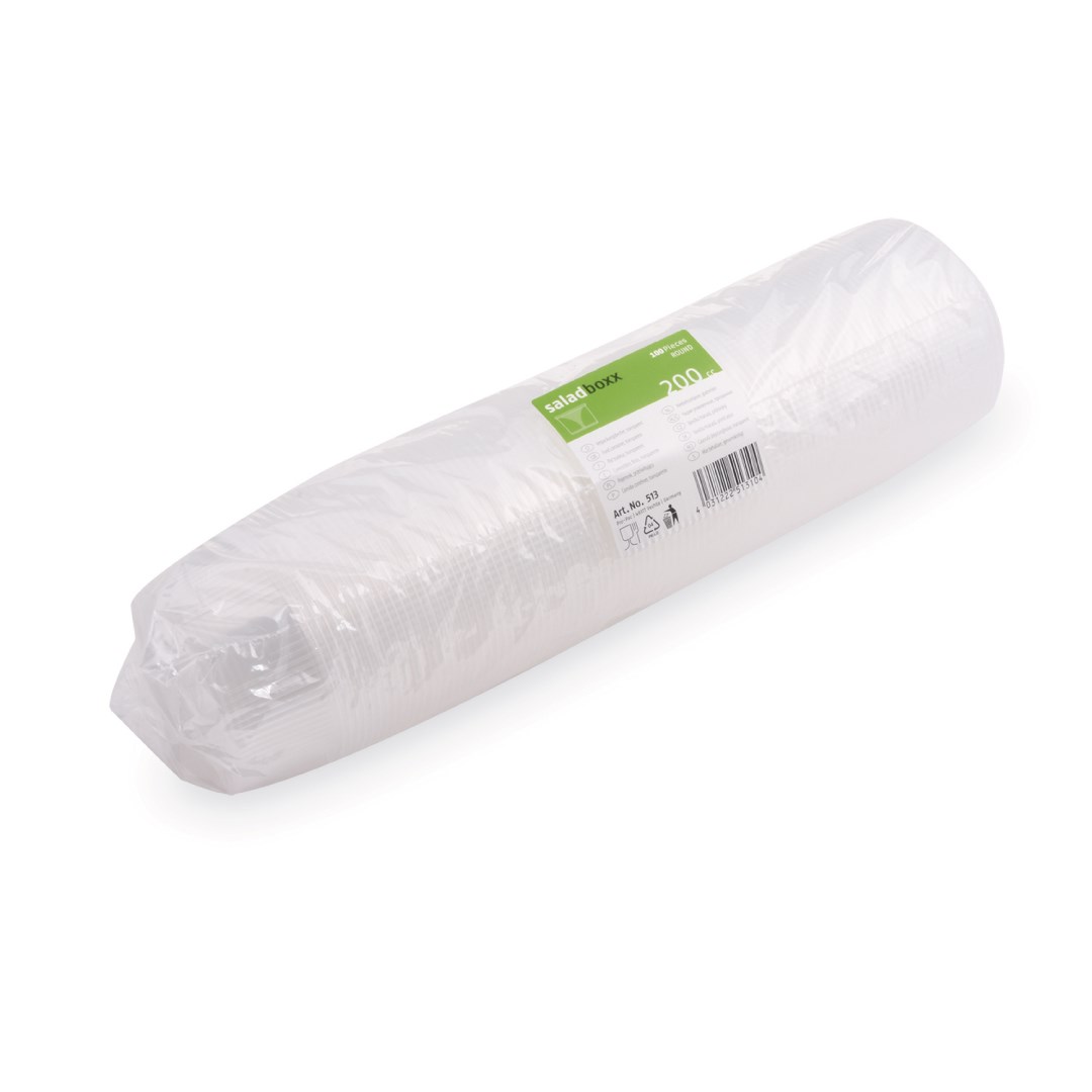 miska kulatá 200ml, 100ks průhledná (PP)