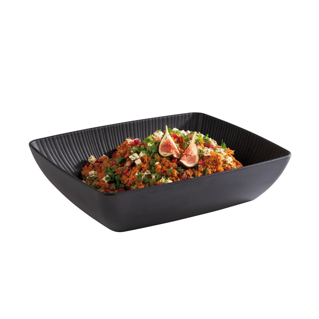 Melamine bowl NERO 32.5 x 26.5 cm, black