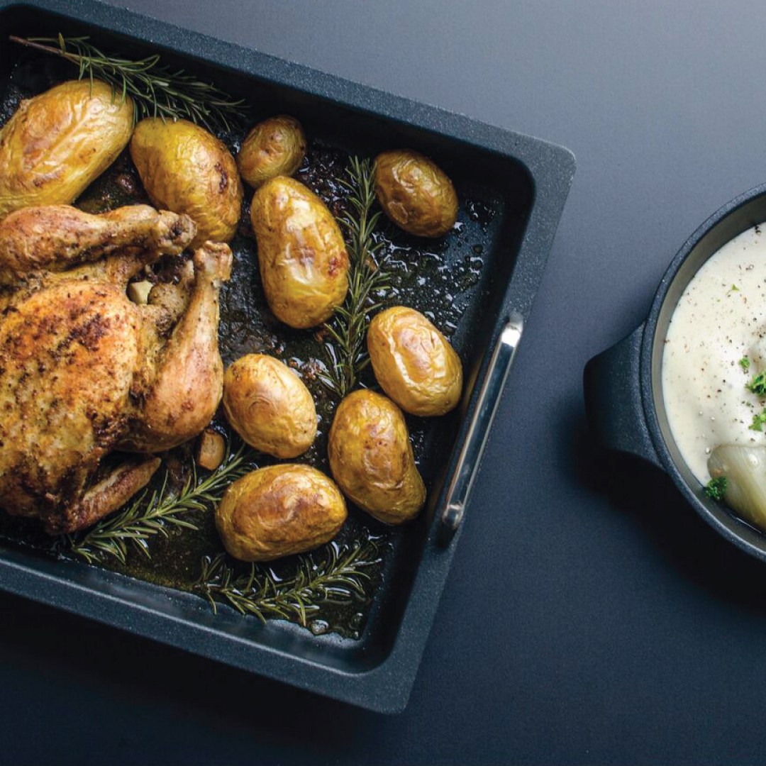 Gastronádoba s držadly, GN 1/2-2 cm, vhodné na indukci