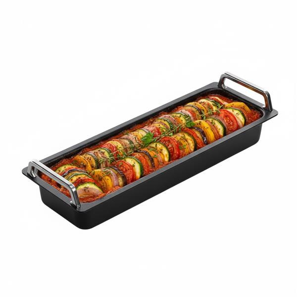 Gastronádoba s držadly, GN 2/4-5,5 cm, vhodné na indukci