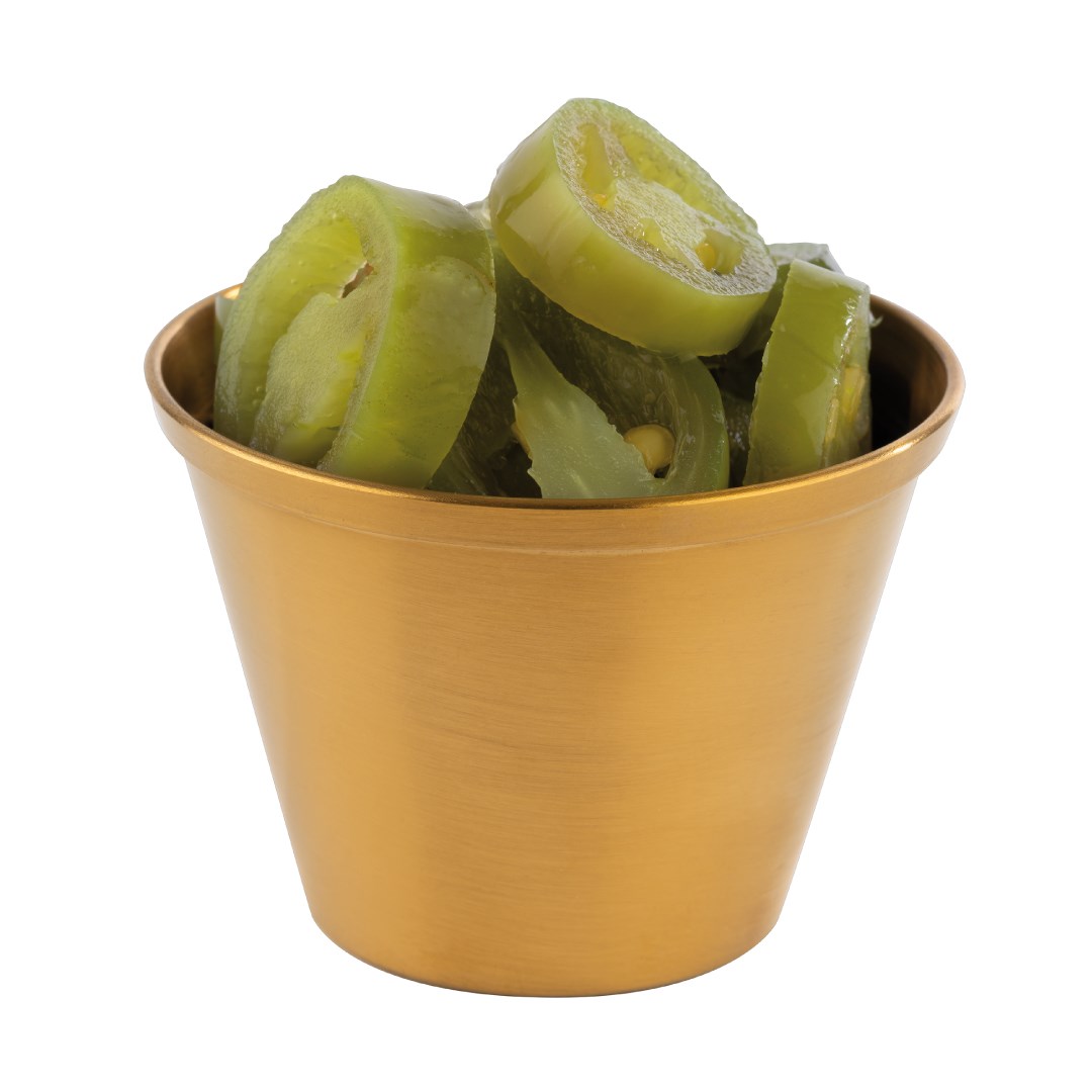 Sada misek na dip průměr 6,5cm, výška 4,5cm, 6ks nerez zlatá