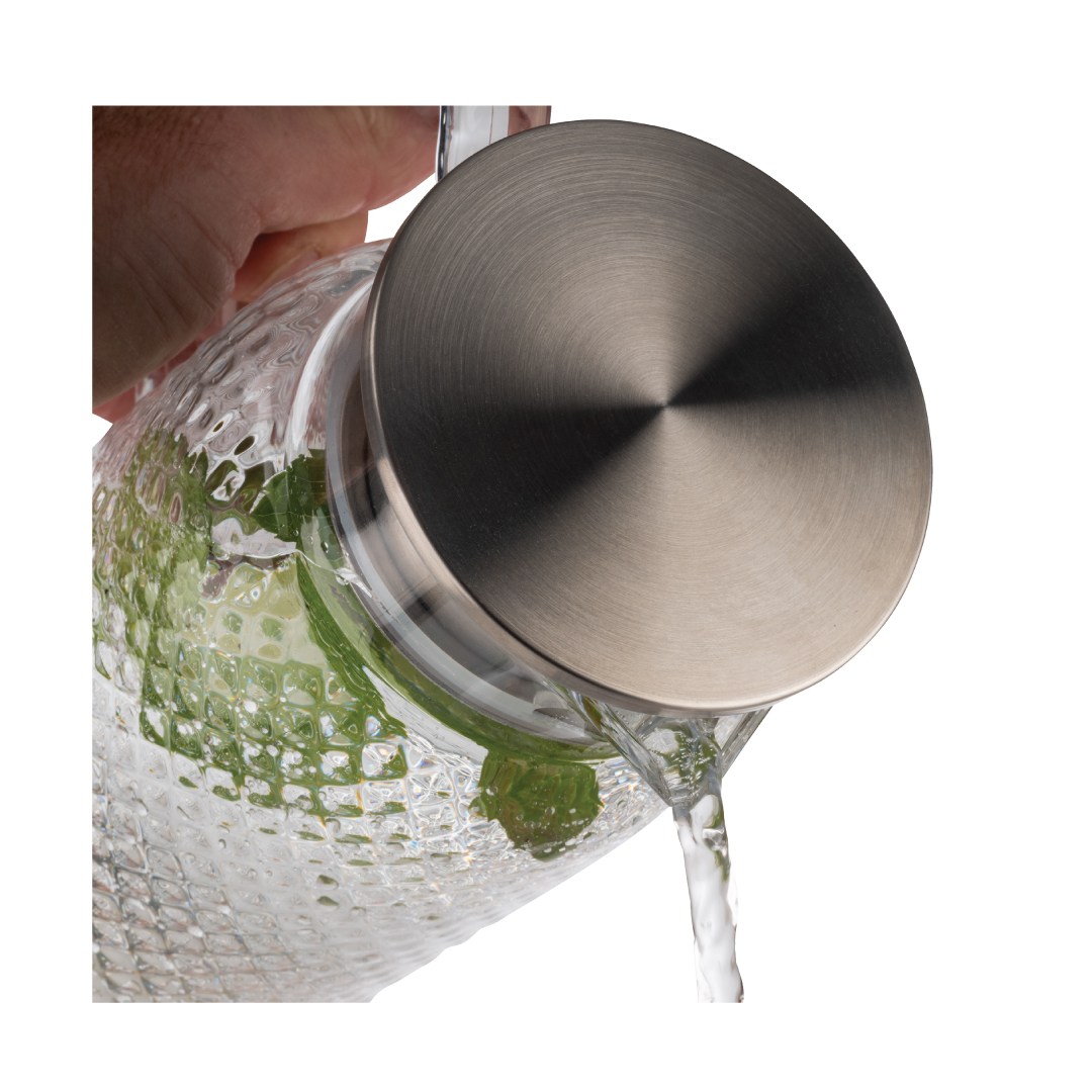 Plastový džbán s nerezovým víčkem, 1 l