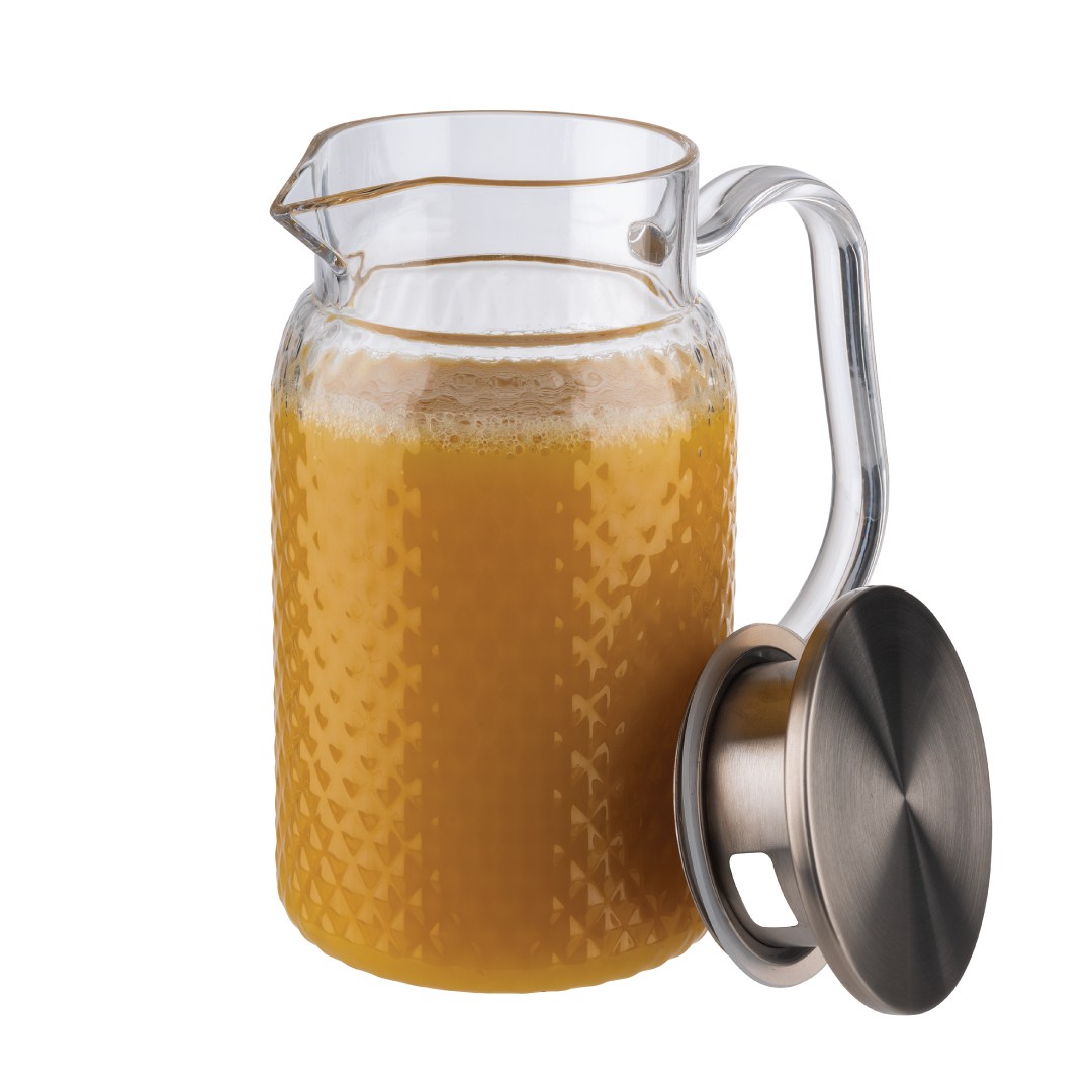 Plastový džbán s nerezovým víčkem, 1 l