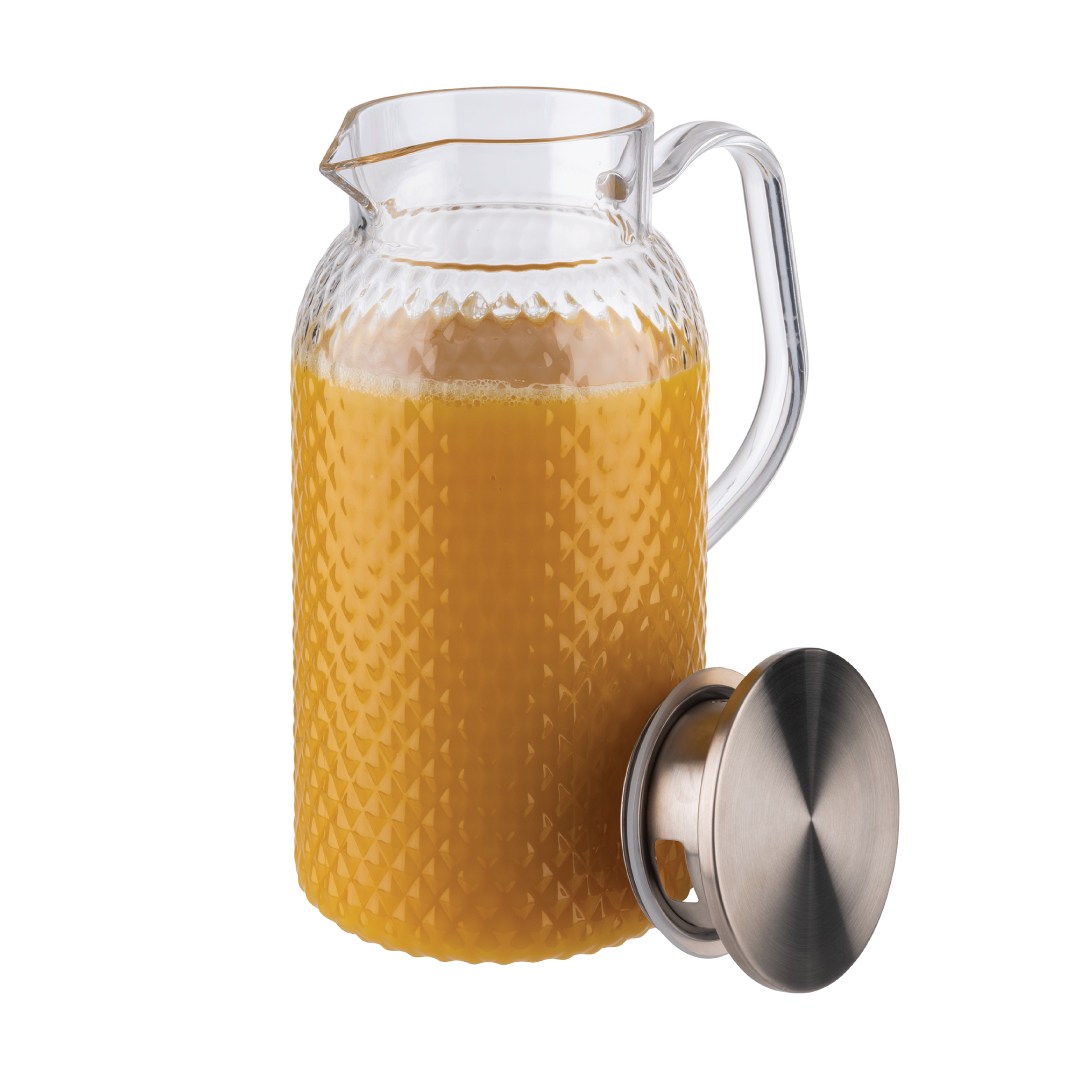 Plastic jug with stainless steel lid, 1.8 l