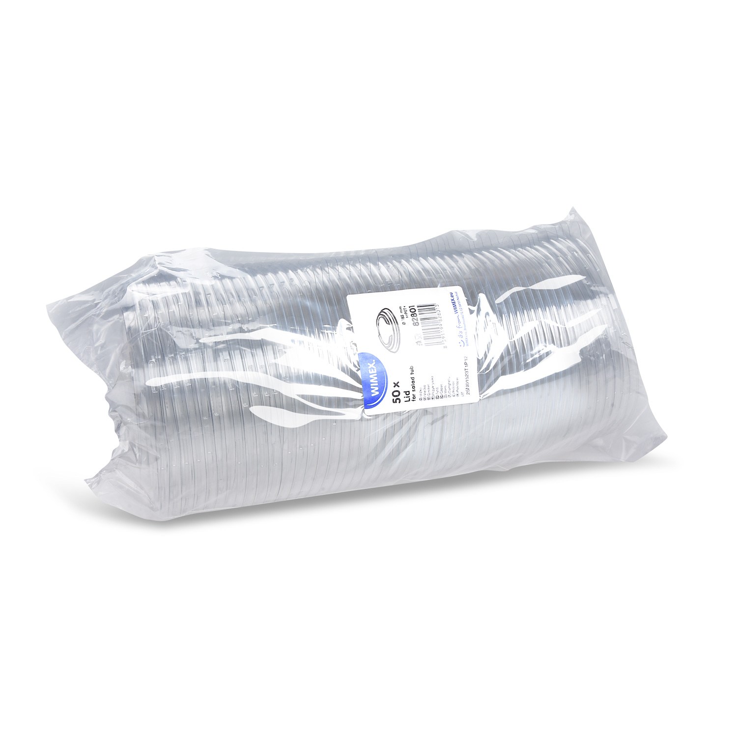 flat lid rPET for paper bowl 185 mm 50 pcs