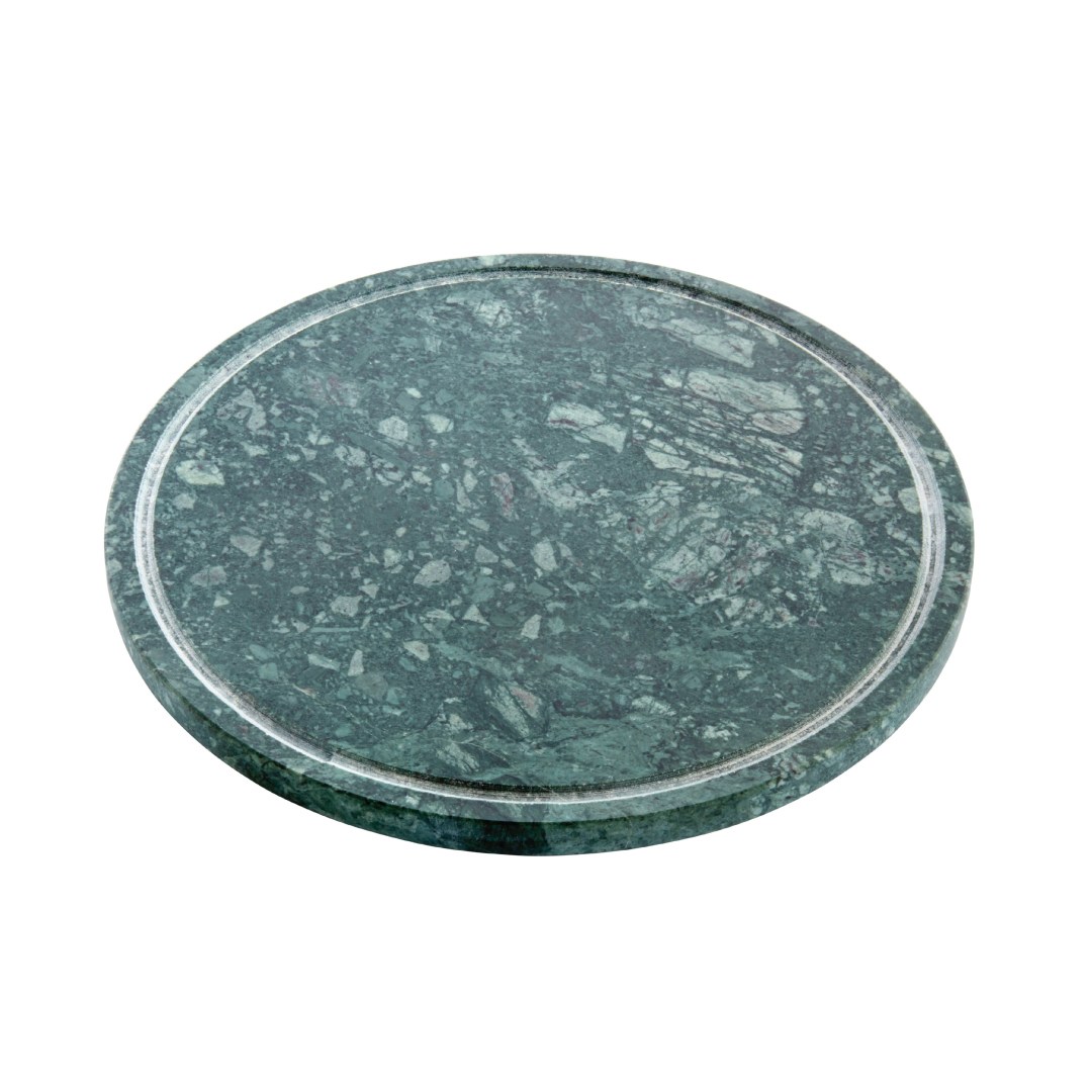 podnos mramor kulatý pr.23cm zelený Style Light