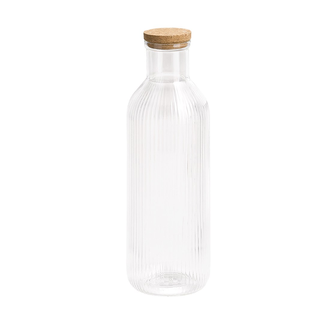 Glass carafe -LINES-