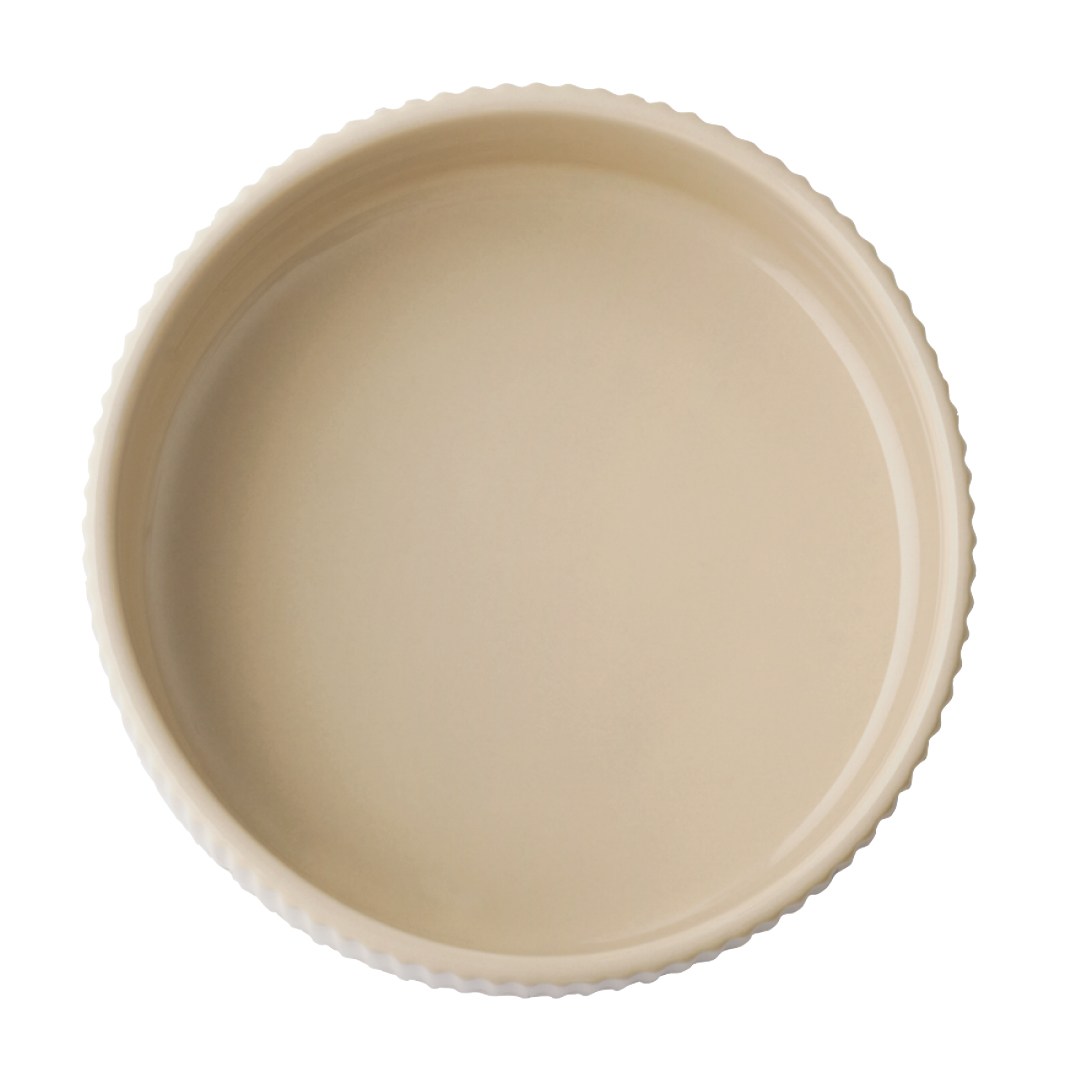 Bowl 14 cm GRID, porcelain, beige