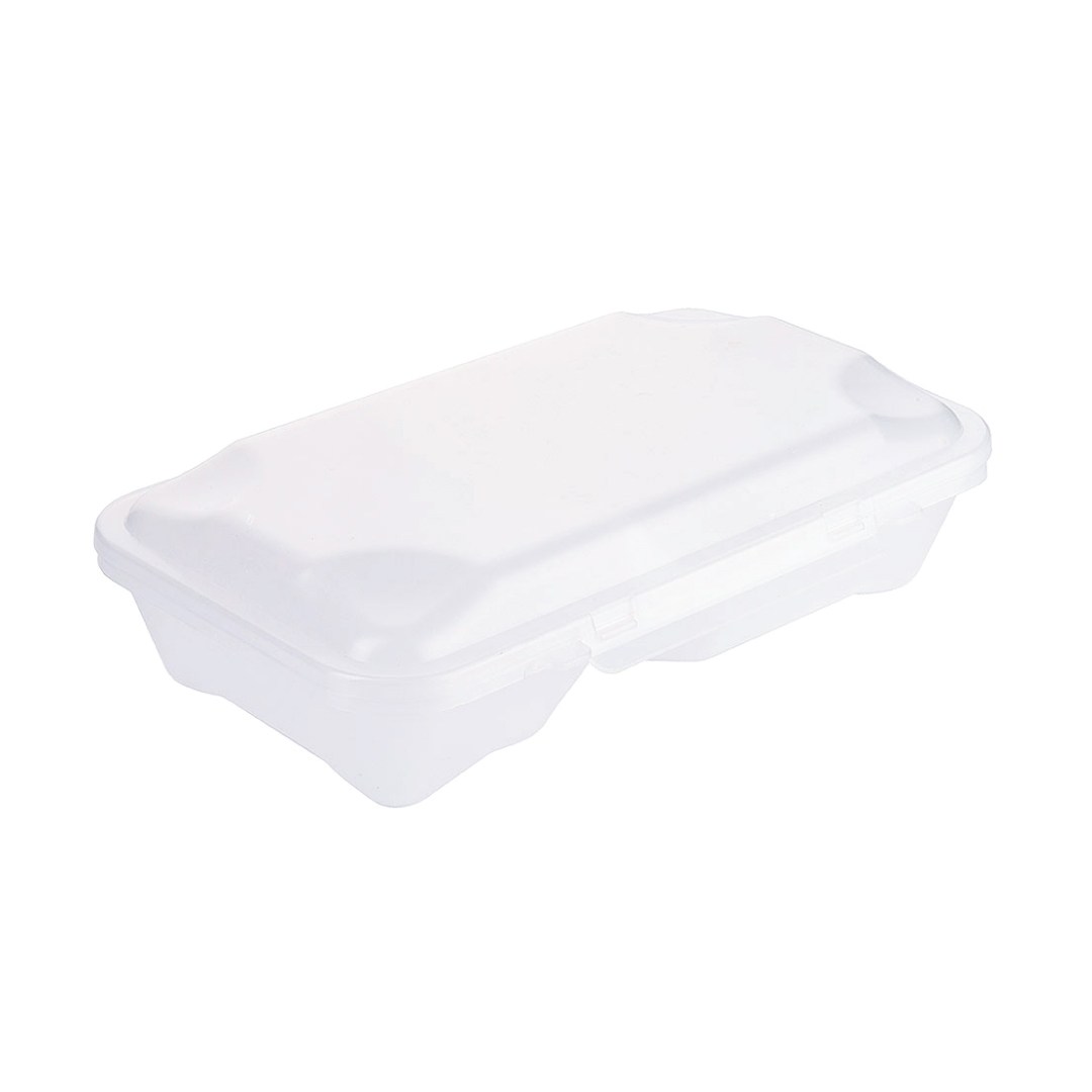 Menu box opakovaně použitelný GN 1/4, dělený, polypropylen, bílý