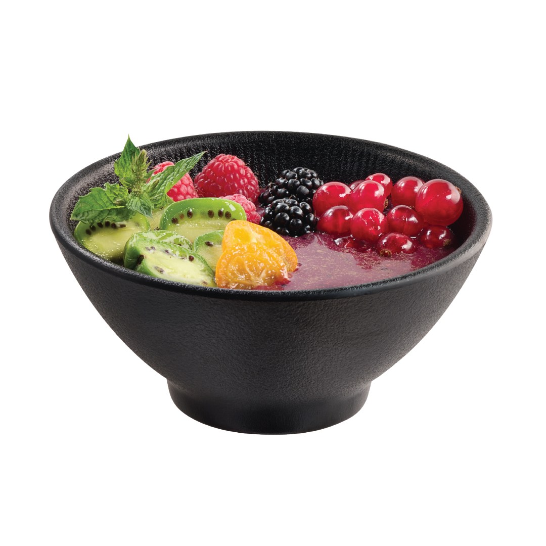 miska Nero 13 cm melamin černá