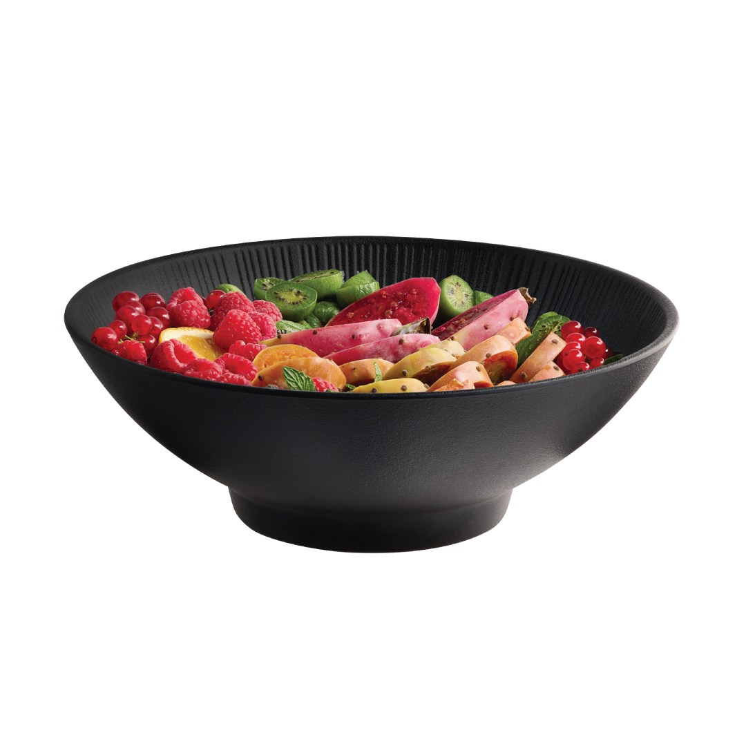 Melaminová miska NERO 29 cm, černá