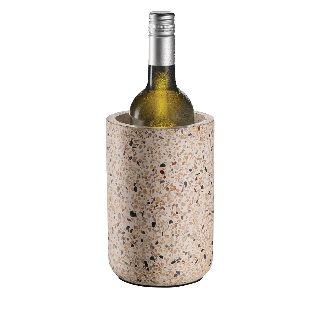 Chladič na víno TERRAZZO, pr. 12,5/10 cm, v. 19 cm, beton