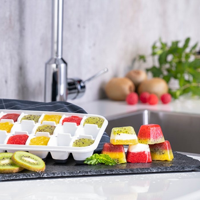 Forma na výrobu ledových kostek, 25 x 15cm, sada 2 kusy