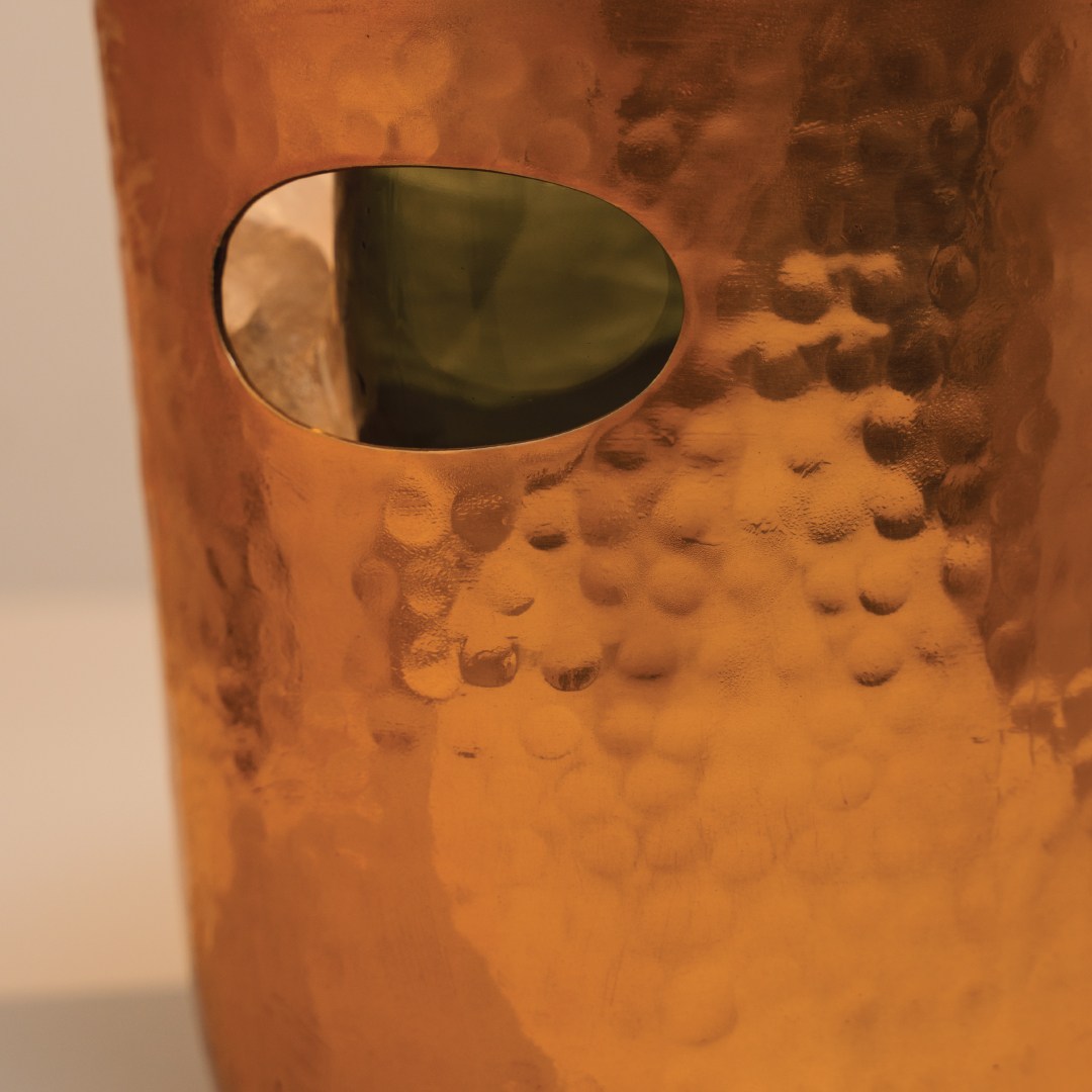 chladič na sekt/víno 25,5x19x20 cm 3,9l hliníkový, barva měď