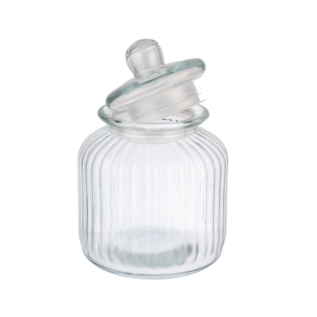 storage jar COOKIEGO 3 l 17x17 cm h. 24,5 cm including glass lid with seal