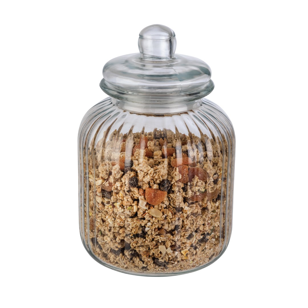 storage jar COOKIEGO 3 l 17,5x17,5 cm h. 27 cm including glass lid with seal