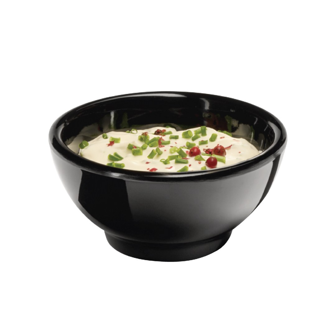 Pure bowl 9x9cm melamine, black