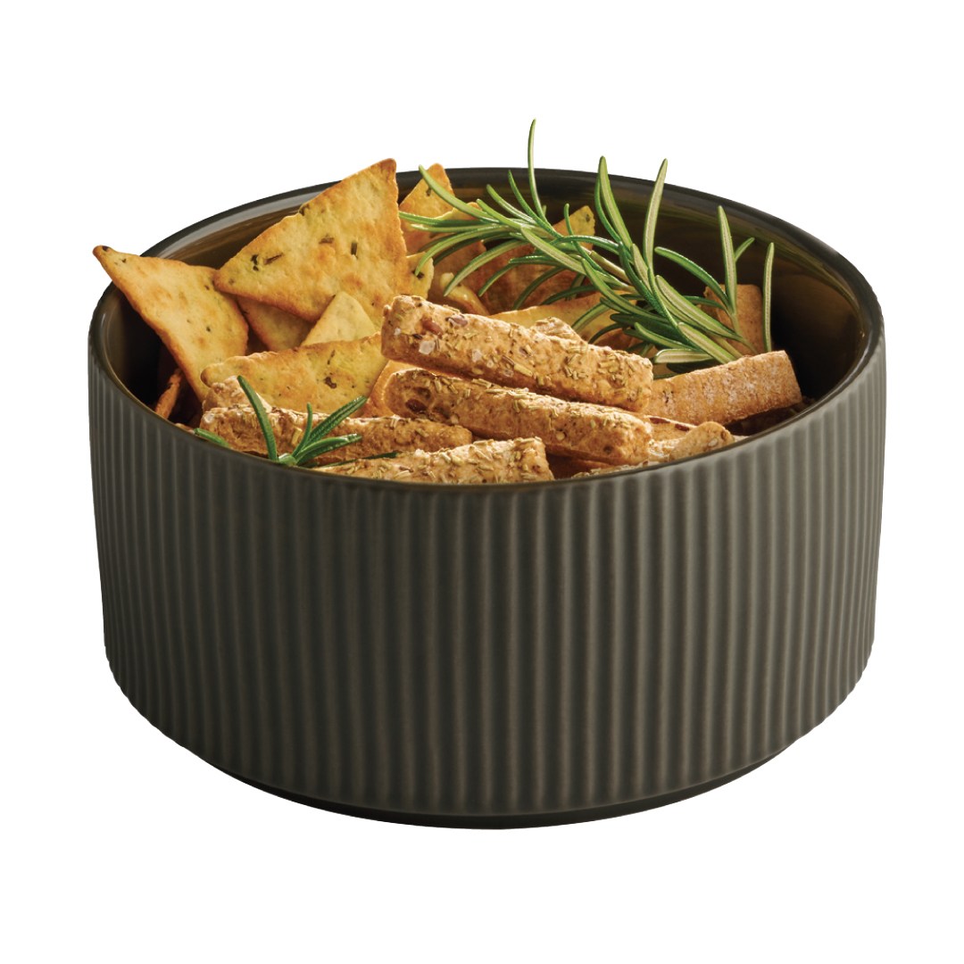 miska Grid 16 cm porcelánová hnědá