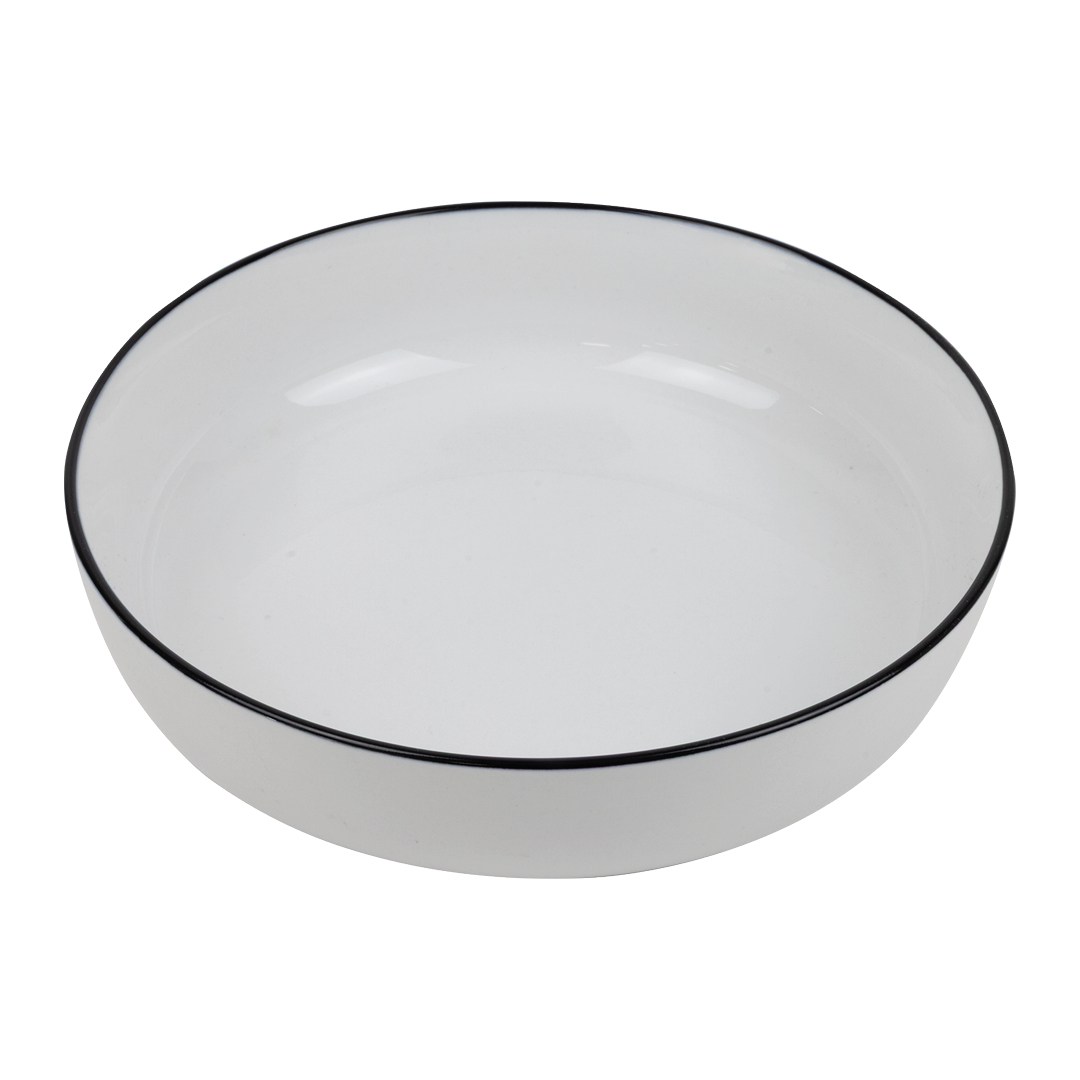 Hluboký talíř FUTURE Black rim 20 cm