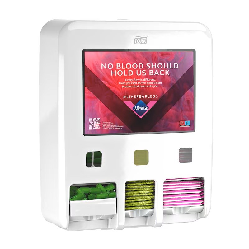 Pad and tampon dispenser P1/2/3
