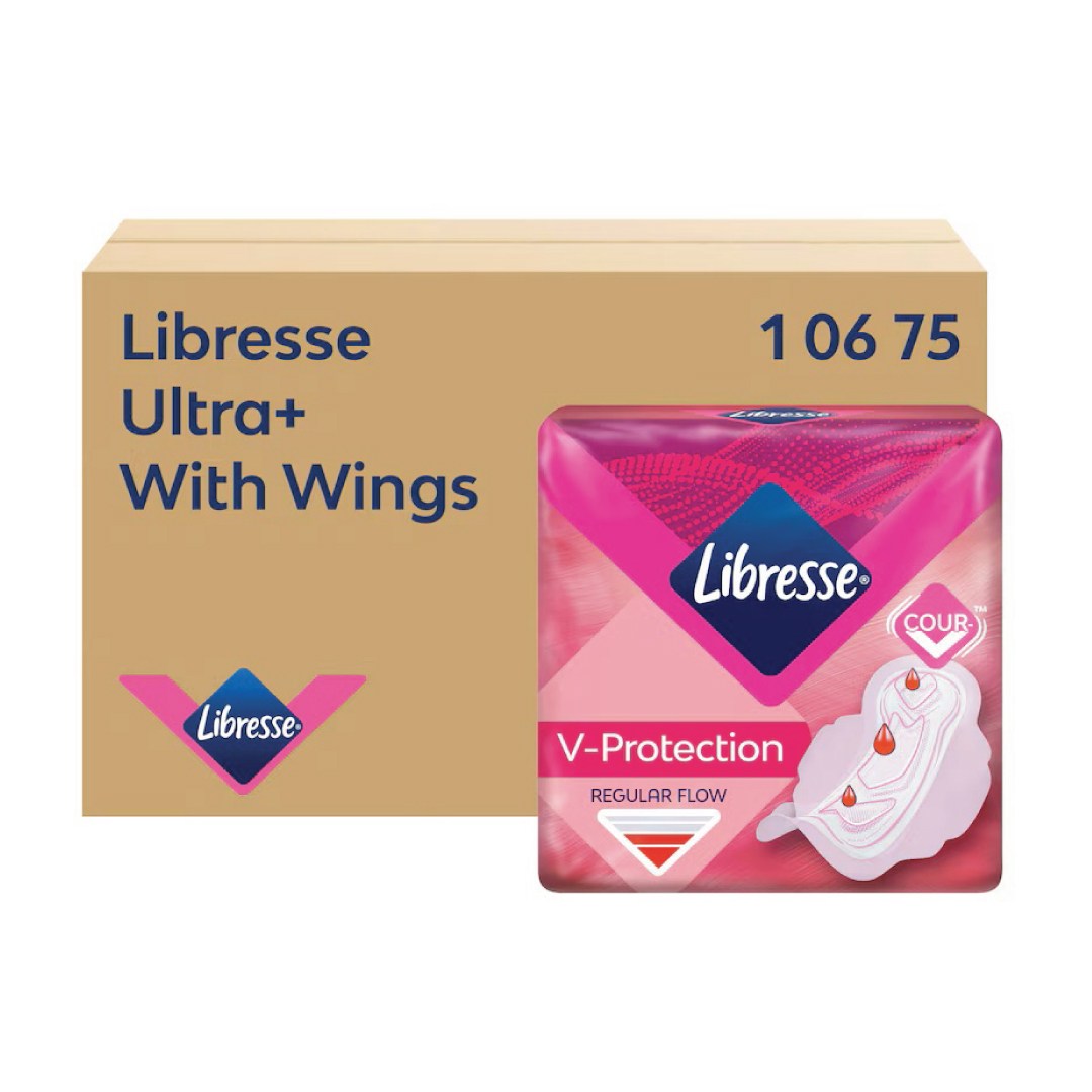 Libresse Ultra pads with wings, carton 2x150 pcs P1