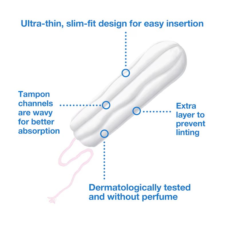 Libresse tampons Discreet Normal, carton 384 pcs P3