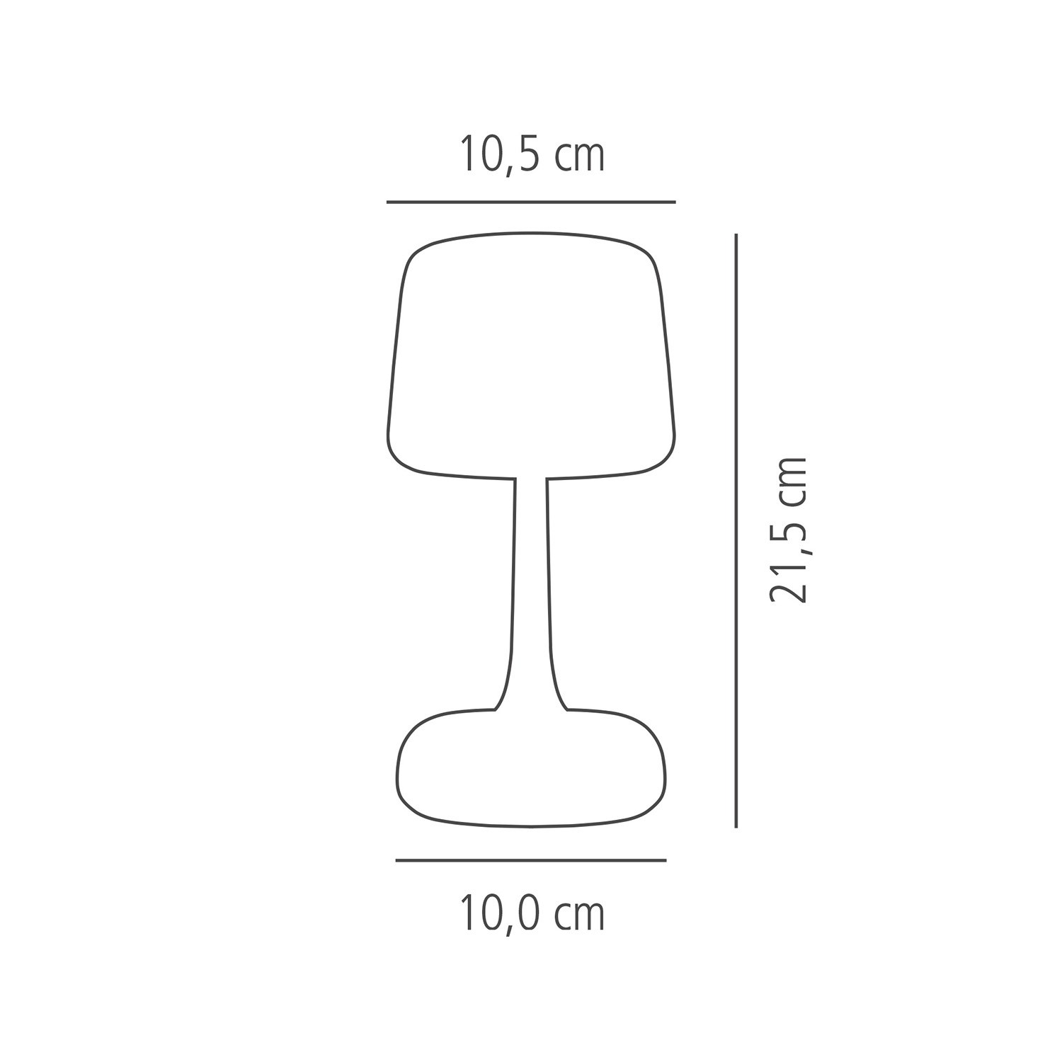 Stolní lampa SOHO, černá, výška 21,5 cm