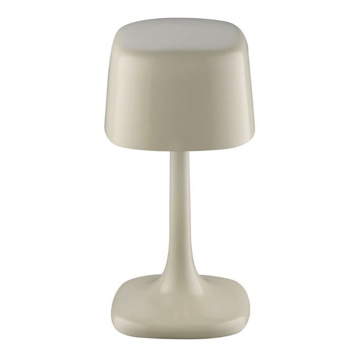 Stolní lampa SOHO, světle šedá, výška 21,5 cm