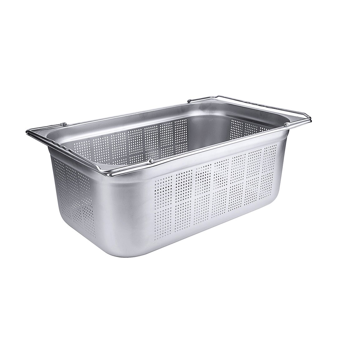 Perforated GN Containers with Folding Handles 20 cm