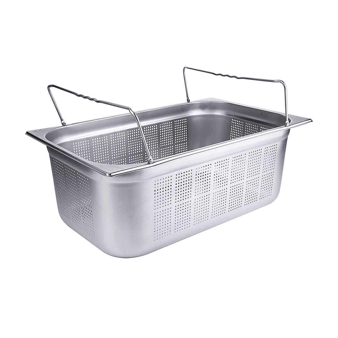 Perforated GN Containers with Folding Handles 20 cm