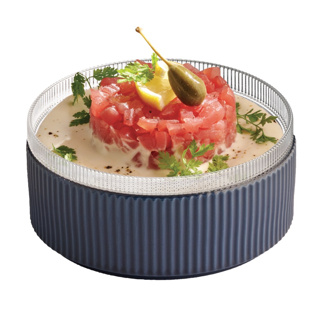 miska THE GRID 16 cm sklo
