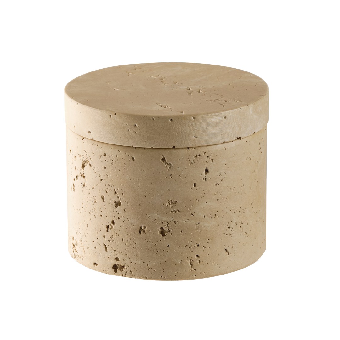 dóza, sada 2ks, pr. 6cm, 40ml, MINERA, beton vzhled vápenec