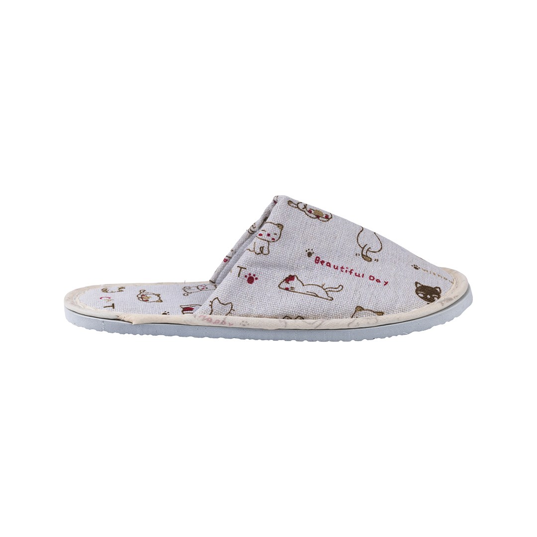 Children's closed slippers 23x9.5 cm, sole thickness 1.1 cm, cat motif