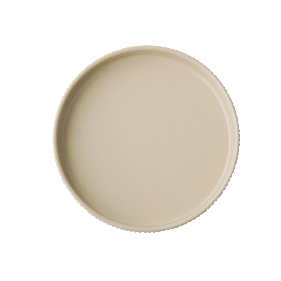Mísa / talíř THE GRID, porcelán, béžová pr. 20 cm, v. 4 cm, 450 ml