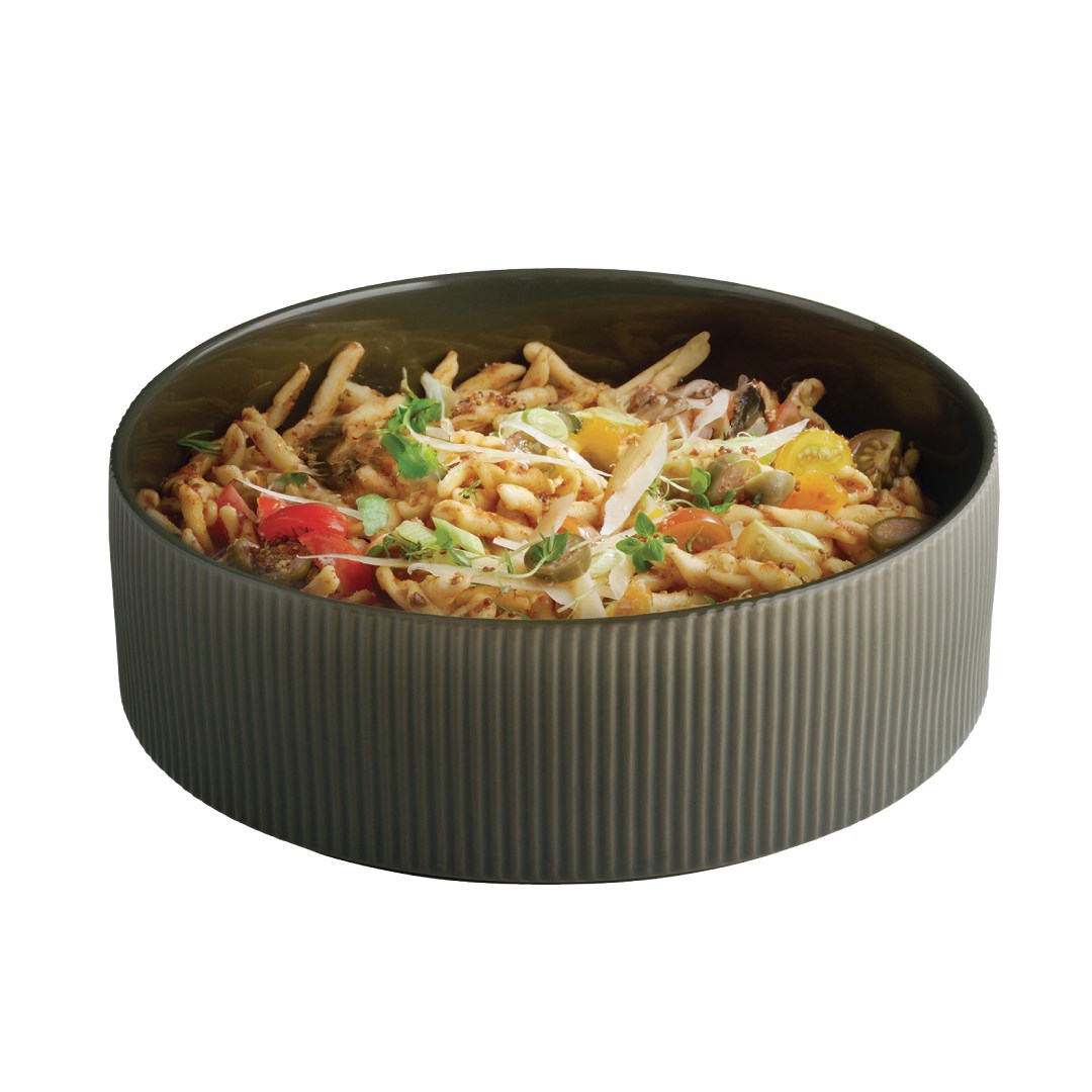 THE GRID bowl, porcelain, brown, diameter 26 cm, height 8.5 cm