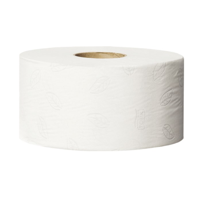 
Toalní papír JUMBO mini TORK
2vrstvý,
návin 170m,
počet útržků 850,
barva bílá,
