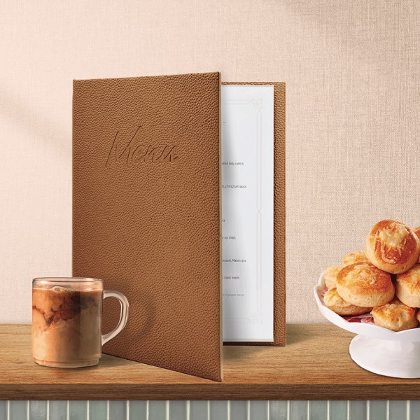 SIGNATURE menu, A4, brown