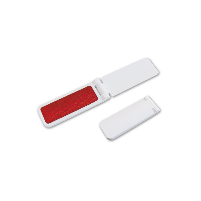 plastic clothes brush &quot;clamshell&quot; white