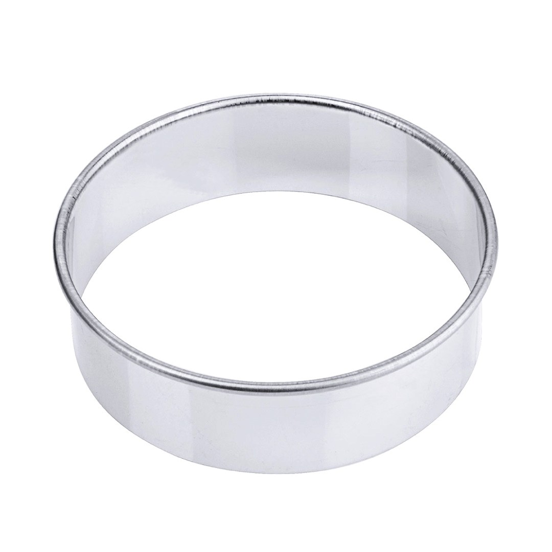Stainless steel cookie cutter / ring, diameter 9.5cm, height 3cm