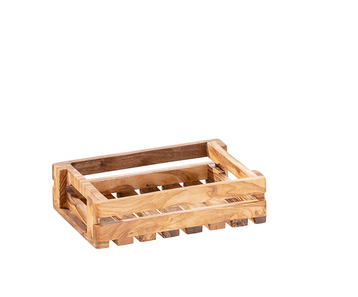 box na dochucovadla OLIVE 22x15 cm, v 6 cm, dřevo