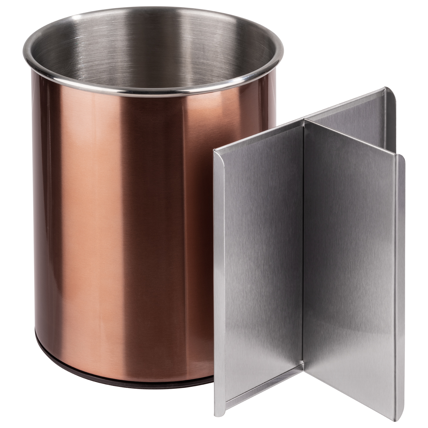 cutlery basket, rotatable O 13 cm, H: 16,5 cm stainless steel, polypropylen inside: matt finish
