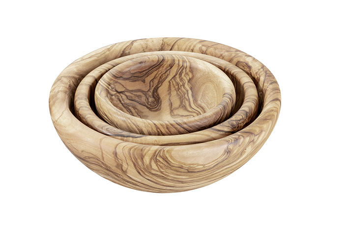 Bowl -OLIVE- O 12,5 cm, h: 4,5 cm olive wood 0,25 ltr.