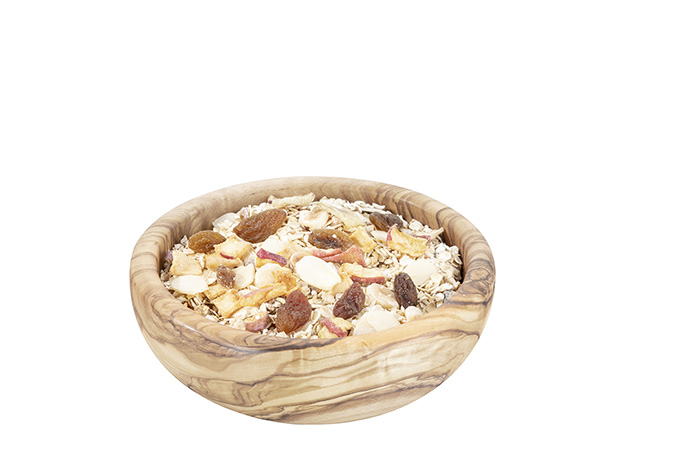 Bowl -OLIVE- O 12,5 cm, h: 4,5 cm olive wood 0,25 ltr.